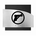 Information signs Steel No Guns Sing - "Wave" Design - Photo #2