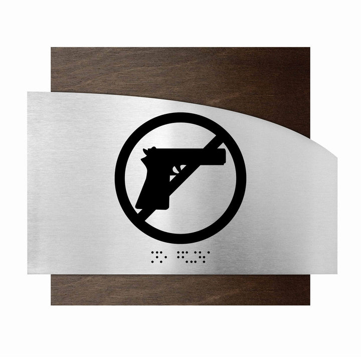 Information signs Steel No Guns Sing - "Wave" Design