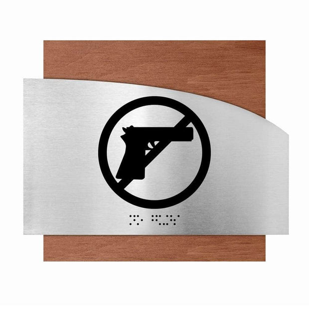 Information signs Steel No Guns Sing - "Wave" Design