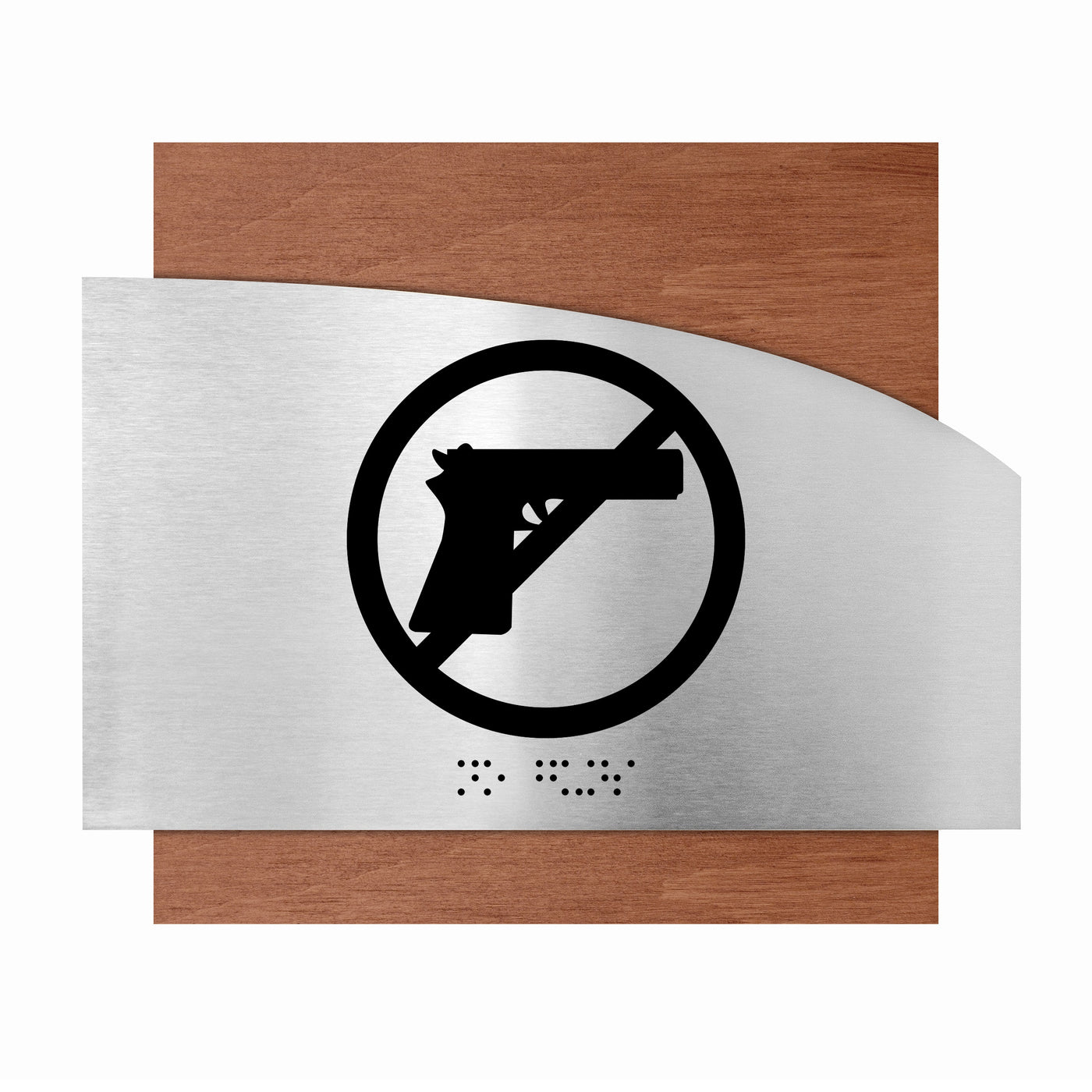 Information Signs - No Guns Sing Steel "Wave" Design