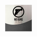 Door Signs No Guns Sign — Stainless Steel and Wood Door Sign — "Jure" Design - Photo #8