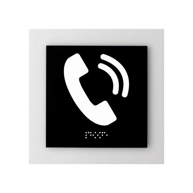 Information signs Phone Signs - Acrylic Sign - "Simple" Design