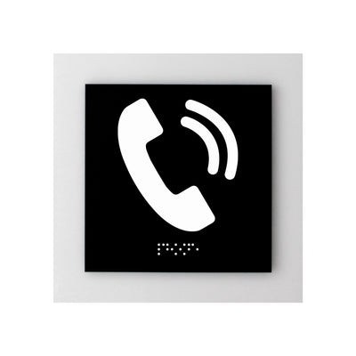 Information Signs - Phone Sign Acrylic "Simple" Design