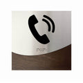 Door Signs Phone Sign - Wood & Stainless Steel Door Plate - "Jure" Design - Photo #2