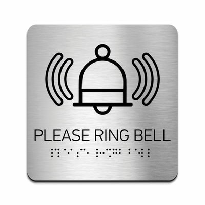 Information signs Please Ring Bell Sign - Steel Sign