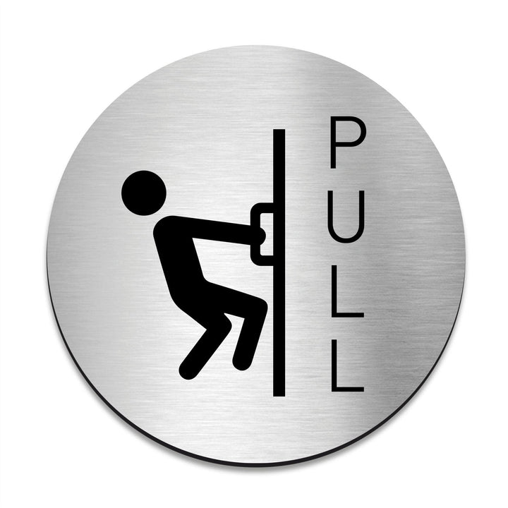 Information signs Pull Door Signs - Steel Sign