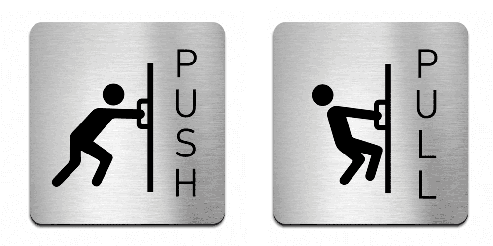 Push Door Signs: Steel Sign – Bsign