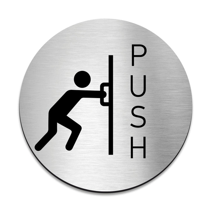 Information signs Push Door Signs - Steel Sign