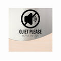 Information signs Steel & Wood Quiet Please Sign - "Jure" Design - Photo #3