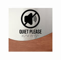 Information signs Steel & Wood Quiet Please Sign - "Jure" Design - Photo #7