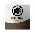Information signs Steel & Wood Quiet Please Sign - "Jure" Design - Photo #8