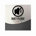 Information signs Steel & Wood Quiet Please Sign - "Jure" Design - Photo #9