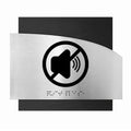 Information signs Steel Quiet Please Sing - "Wave" Design - Photo #6