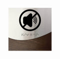 Information signs Wood & Steel Quiet Please Sign with Inscription - "Jure" Design - Photo #4