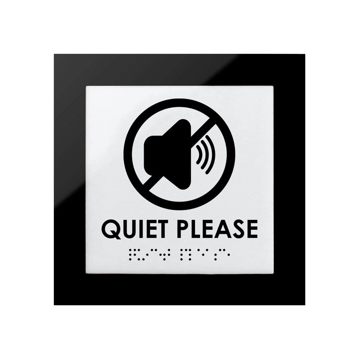 Information signs Acrylic Quiet Please Sign - "Simple" Design