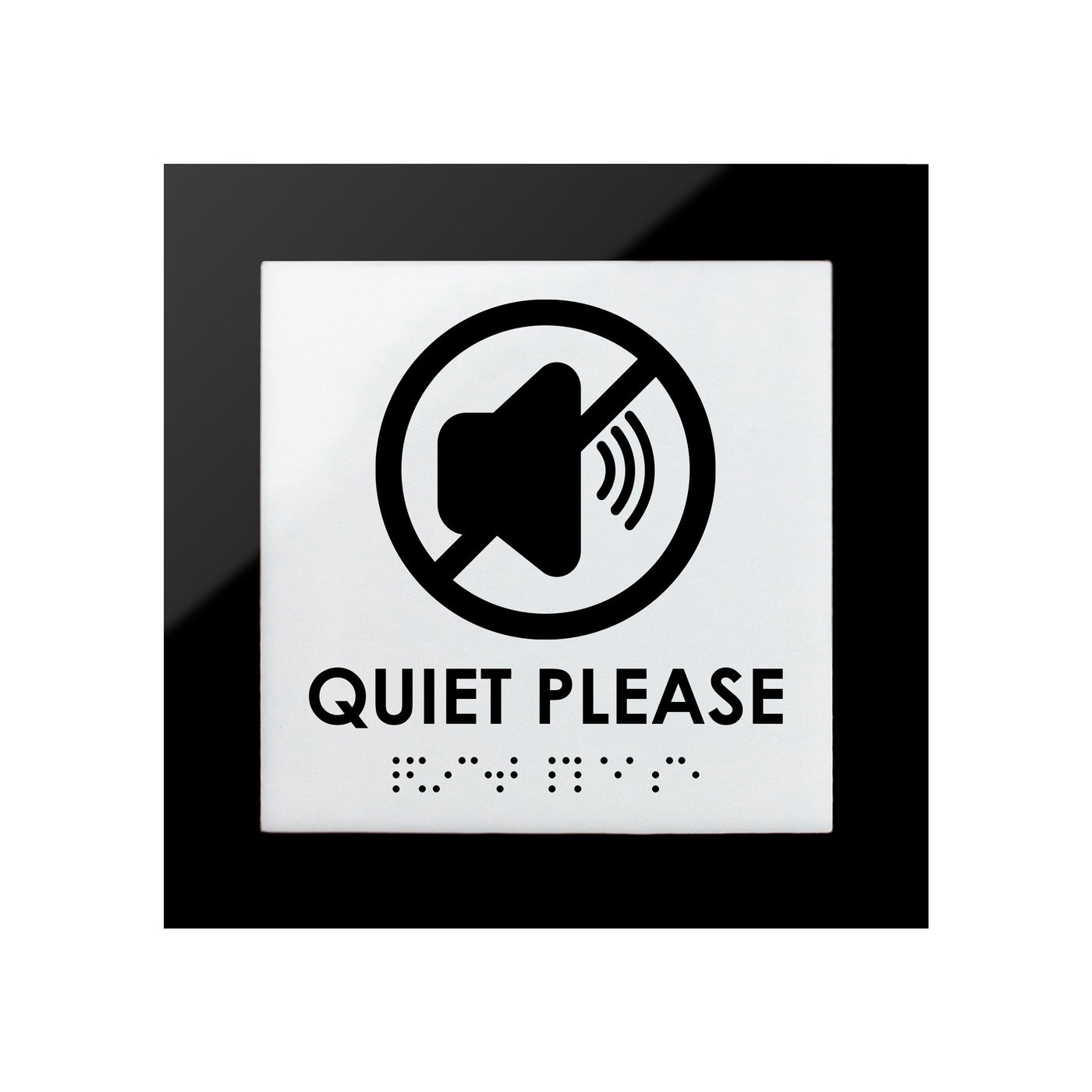 Information Signs - Quiet Please Acrylic Sign "Simple" Design
