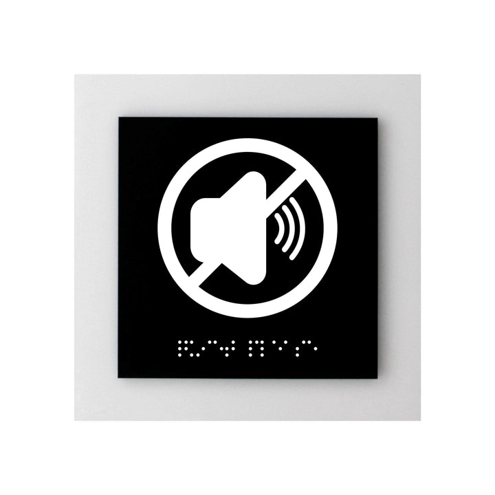 Information signs Quiet Please Sign — Acrylic Door Plate — "Simple" Design