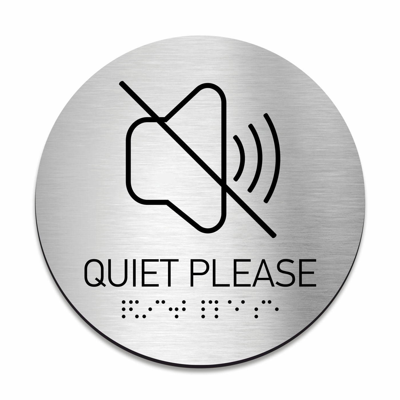 Information Signs - Quiet Please Sign - Steel Sign