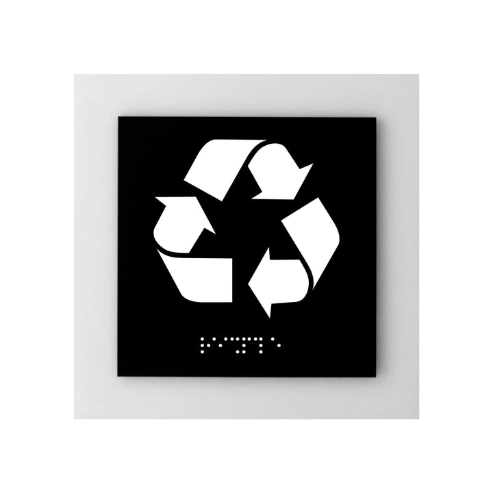 Information signs Recycle Sign: Acrylic Sign with Inscription — "Simple" Design