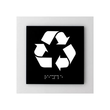 Information signs Recycle Sign: Acrylic Sign with Inscription — "Simple" Design - Photo #1