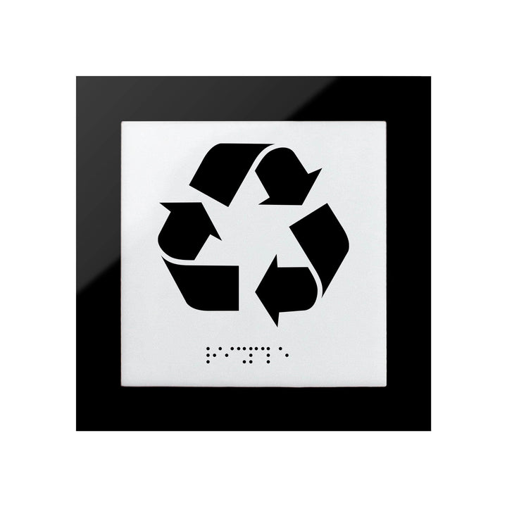Information signs Recycle Sign: Acrylic Sign with Inscription — "Simple" Design