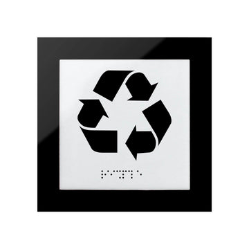 Information signs Recycle Sign: Acrylic Sign with Inscription — "Simple" Design - Photo #2