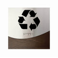 Information signs Recycle Sign: Stainless steel & Wood Door Sign — "Jure" Design - Photo #6
