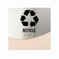 Door Signs Recycle Sign: Wood & Stainless Steel Door Sign with Inscription — "Jure" Design - Photo #2