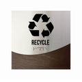 Door Signs Recycle Sign: Wood & Stainless Steel Door Sign with Inscription — "Jure" Design - Photo #5