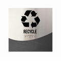 Door Signs Recycle Sign: Wood & Stainless Steel Door Sign with Inscription — "Jure" Design - Photo #1
