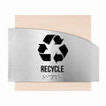 Door Signs Recycle Sign: Stainless Steel & Wood Sign with Inscription — "Wave" Design - Photo #5