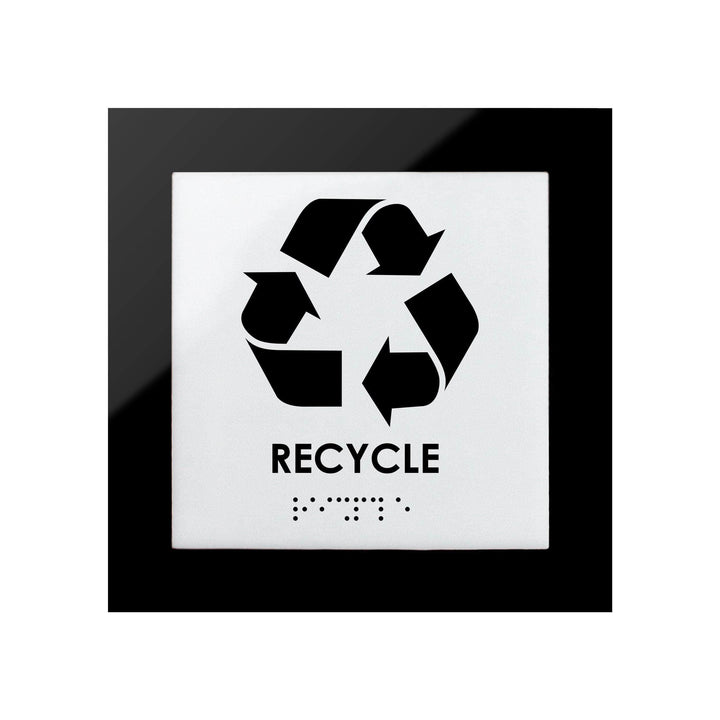 Door Signs Recycle Sign: Acrylic Sign — "Simple" Design