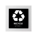 Door Signs Recycle Sign: Acrylic Sign — "Simple" Design - Photo #2