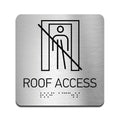 Information signs Roof Access Sign - Steel Sign - Photo #1