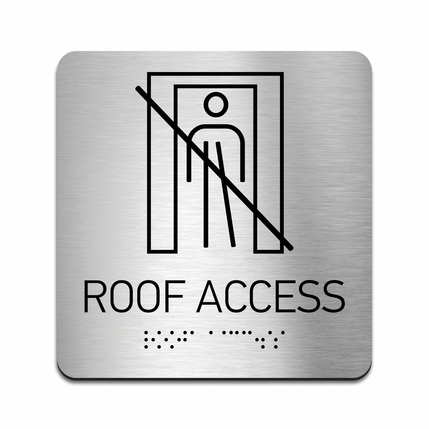 Information Signs - Roof Access Sign - Steel Sign