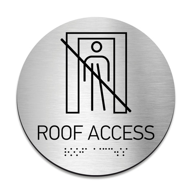 Information signs Roof Access Sign - Steel Sign