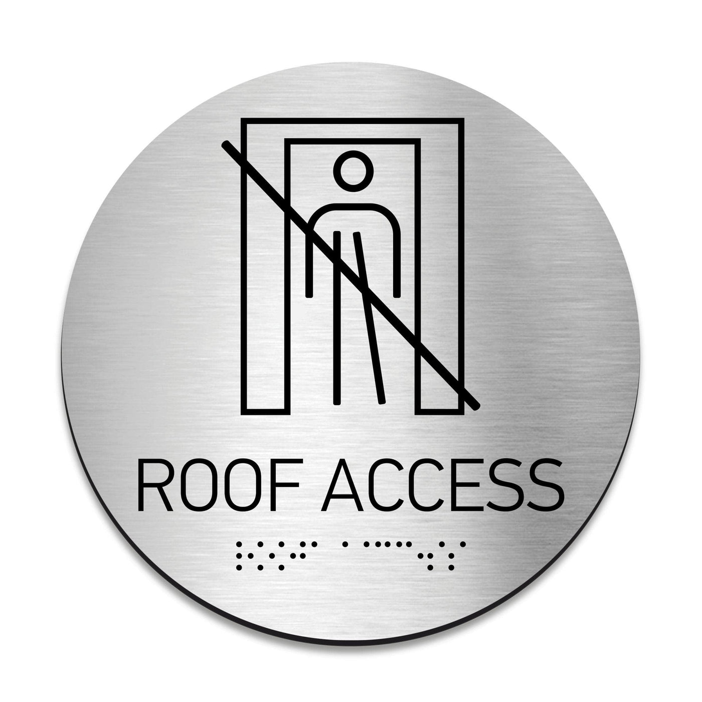 Roof Sign R Roof Access Sign — Steel Sign – Bsign