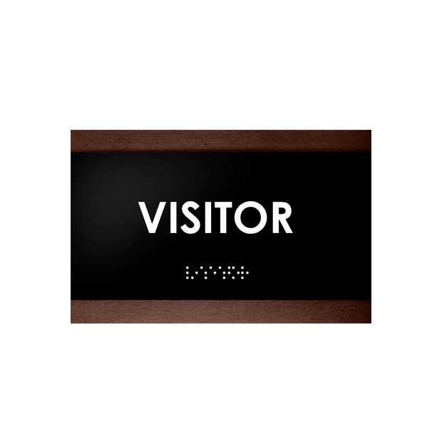 Door Signs Wood Visitor Sign for Employees - "Buro" Design
