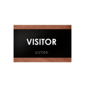 Door Signs Wood Visitor Sign for Employees - "Buro" Design - Photo #1
