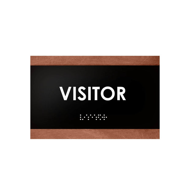 Door Signs Wood Visitor Sign for Employees - "Buro" Design