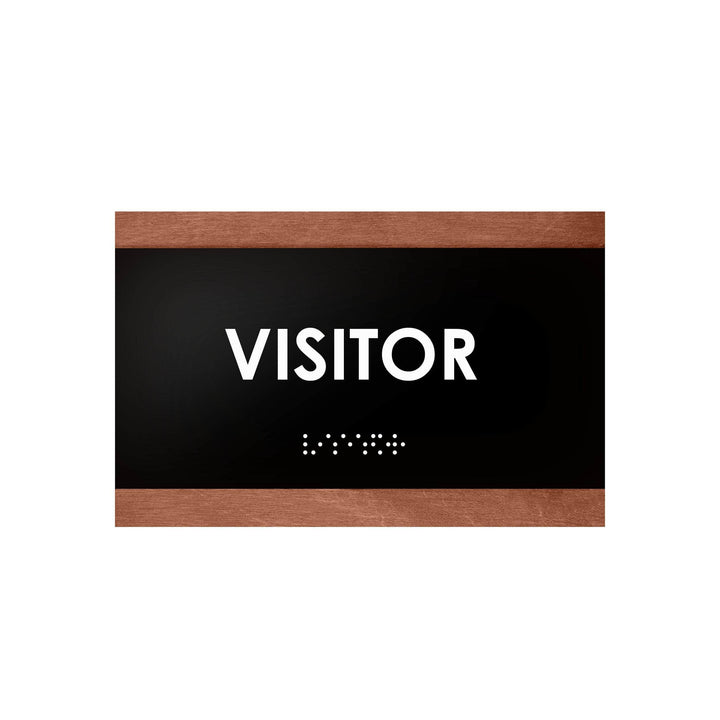 Door Signs Wood Visitor Sign for Employees - "Buro" Design