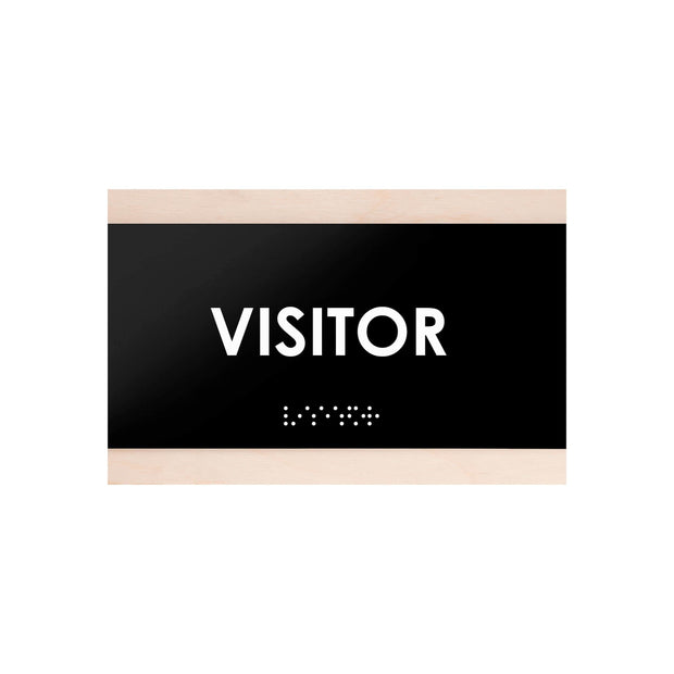 Door Signs Wood Visitor Sign for Employees - "Buro" Design