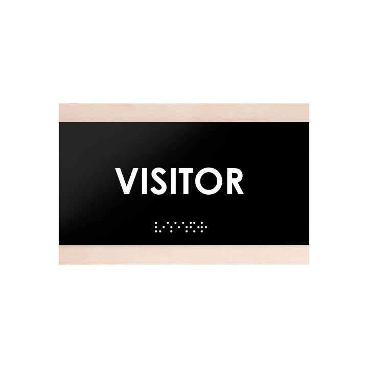 Door Signs Wood Visitor Sign for Employees - "Buro" Design