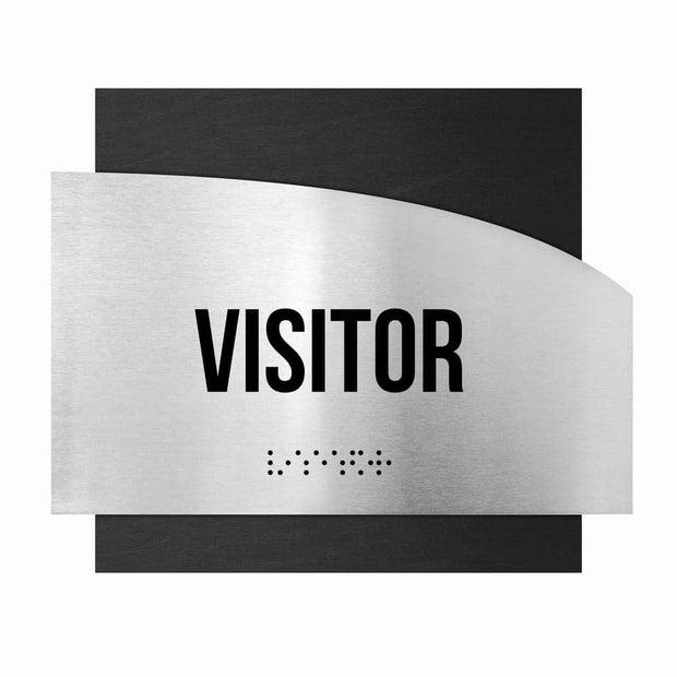 Information signs Wooden Visitor Sign - "Wave" Design