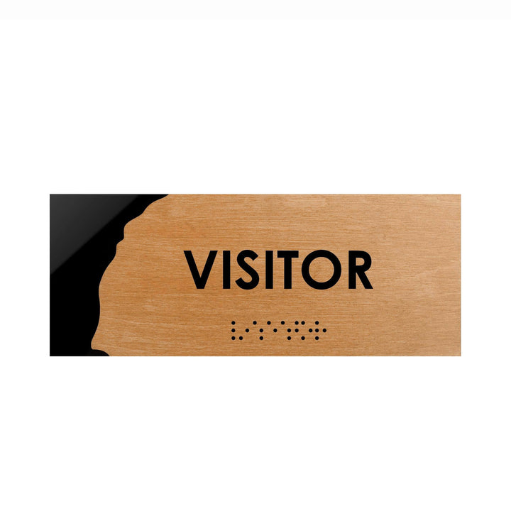 Door Signs Visitor Wooden Door Plate - "Sherwood" Design