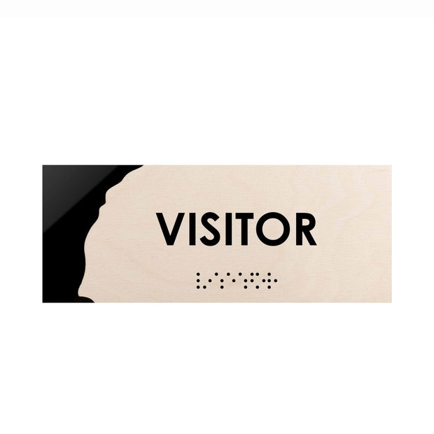 Door Signs Visitor Wooden Door Plate - "Sherwood" Design