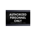 Door Signs Authorized Personnel Only Signs - Wood Door Plate "Buro" Design - Photo #3