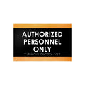 Door Signs Authorized Personnel Only Signs - Wood Door Plate "Buro" Design - Photo #1