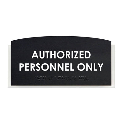 Authorized Personnel Only Signs - Wood Sign "Scandza" Design