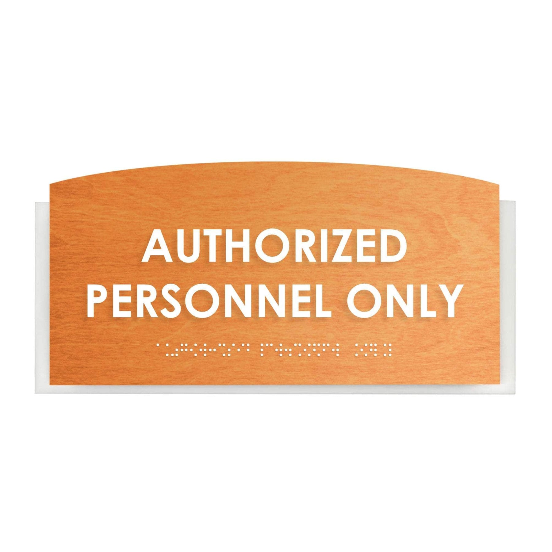 Agent Only Sign Authorized Personnel Only Signs - Wood Sign
